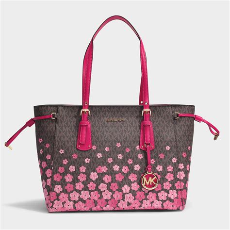 zip totes michael kors|michael kors tote bag pink.